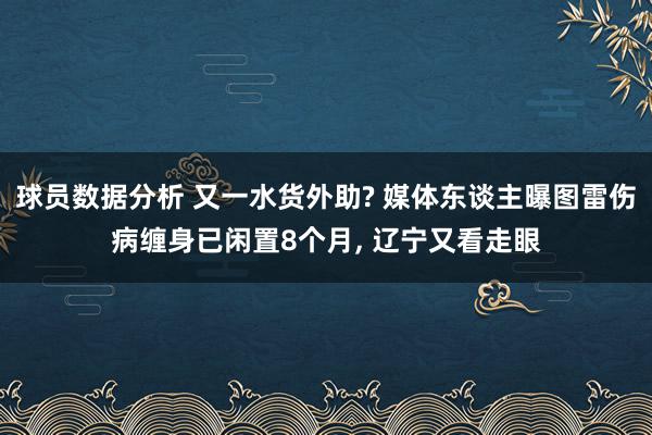 球员数据分析 又一水货外助? 媒体东谈主曝图雷伤病缠身已闲置8个月, 辽宁又看走眼