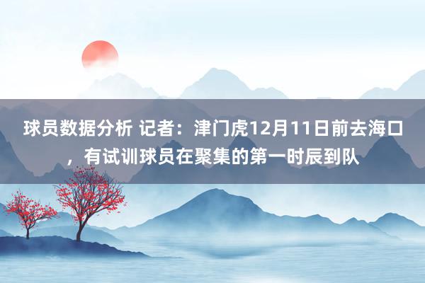 球员数据分析 记者：津门虎12月11日前去海口，有试训球员在聚集的第一时辰到队