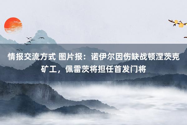 情报交流方式 图片报：诺伊尔因伤缺战顿涅茨克矿工，佩雷茨将担任首发门将