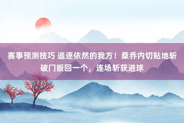 赛事预测技巧 追逐依然的我方！桑乔内切贴地斩破门扳回一个，连场斩获进球