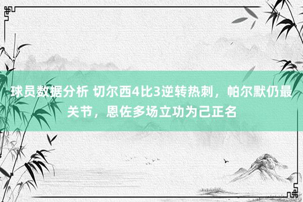 球员数据分析 切尔西4比3逆转热刺，帕尔默仍最关节，恩佐多场立功为己正名