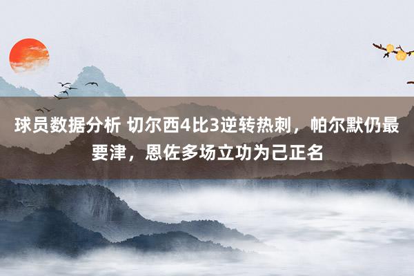 球员数据分析 切尔西4比3逆转热刺，帕尔默仍最要津，恩佐多场立功为己正名